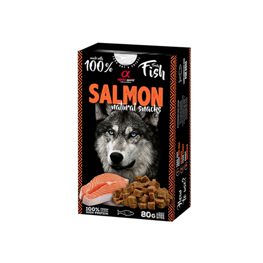 ALPHA SPIRIT Natural Snack Salmón 80 g