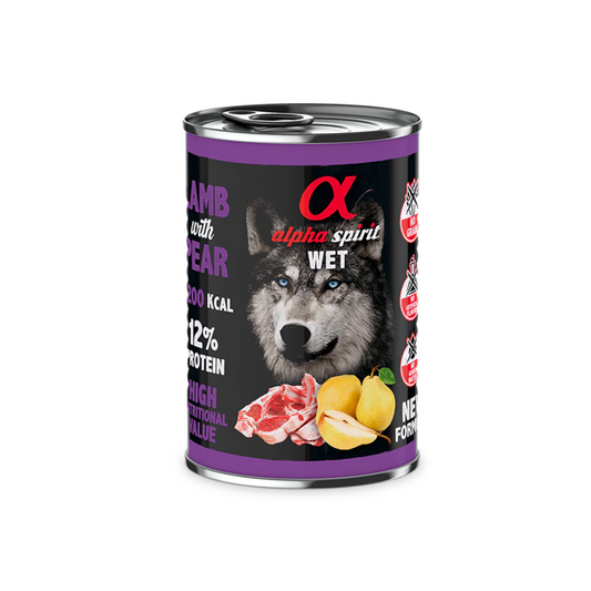 ALPHA SPIRIT Cordero con Pera 400 g