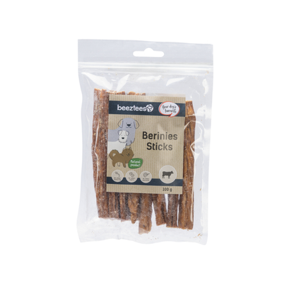 BEEZTEES Palitos de Berinies de Ternera 100 g para perros