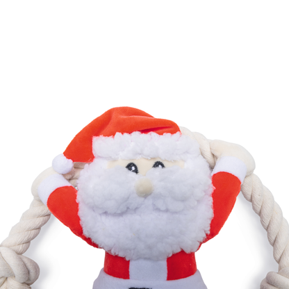 BEEZTEES Peluche Santa con Cuerda para perros