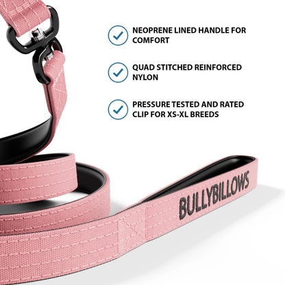 BULLYBILLOWS Correa Giratoria Combat Lead 1.4m - Rosa