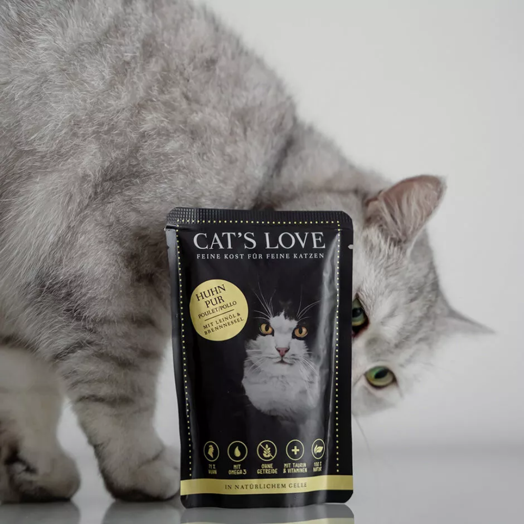 CAT´S LOVE Adulto Puro Pollo 85 g para gatos