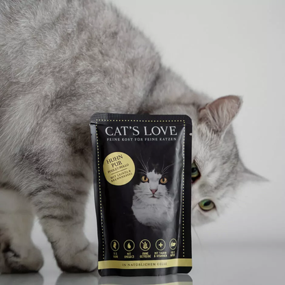 CAT´S LOVE Adulto Puro Pollo 85 g para gatos