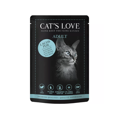 CAT´S LOVE Adulto Puro Salmón 85 g para gatos