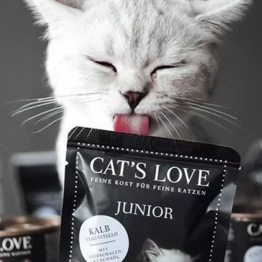 CAT´S LOVE Junior Puro Pollo 85 g para gatos