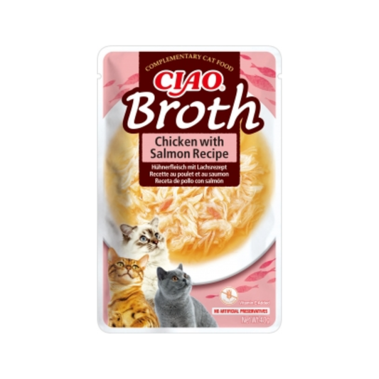 CHURU Broth Caldo de Pollo y Salmón 40 g para gatos