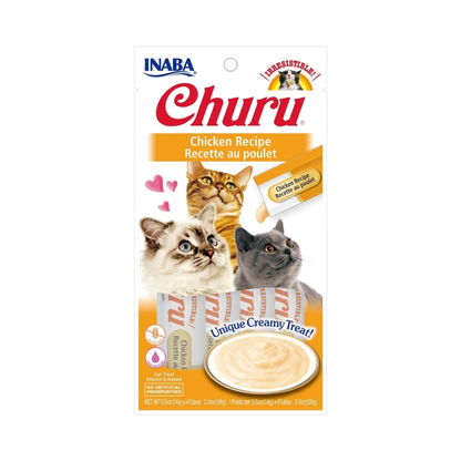CHURU Pollo 4x14 g para gatos