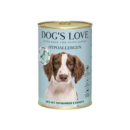 DOG´S LOVE Adulto Hipoalergénico Pato 400 g para perros