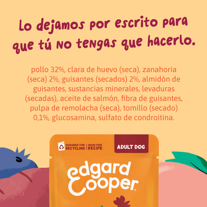 EDGARD&COOPER Guiso de Pollo 150 g para perros
