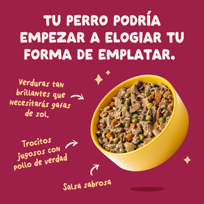 EDGARD&COOPER Guiso de Pollo 150 g para perros