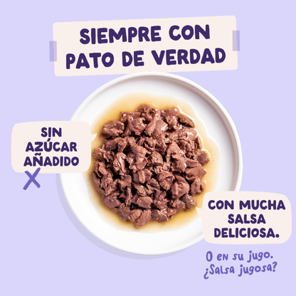 EDGARD&COOPER Pato y Pavo en Salsa 85 g para gatos