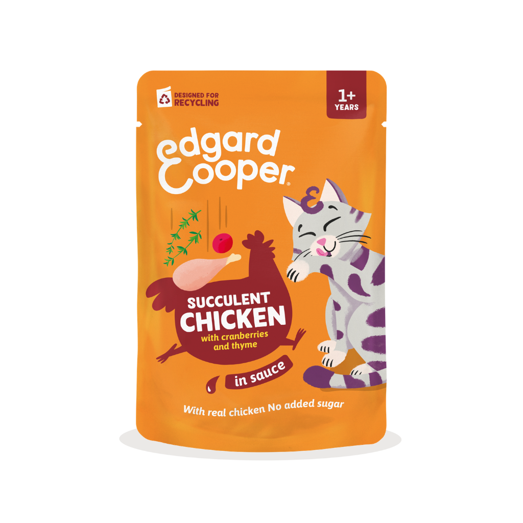 EDGARD&COOPER Pollo en Salsa 85 g para gatos
