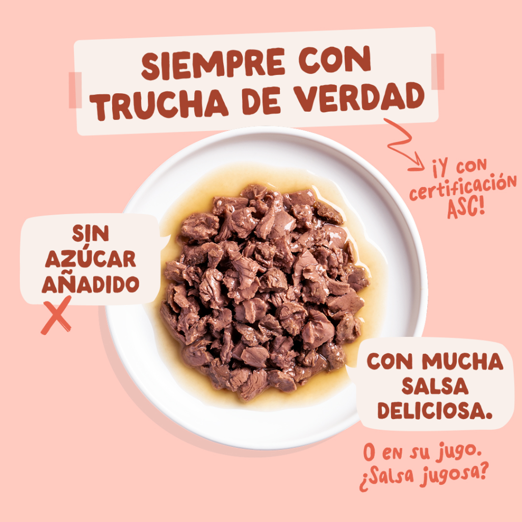 EDGARD&COOPER Trucha y Pollo en Salsa 85 g para gatos