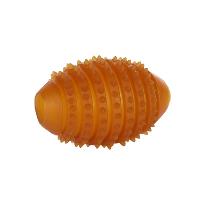 FLAMINGO Rubba Pelota Rugby de Caucho 100% Natural con Picos para perros