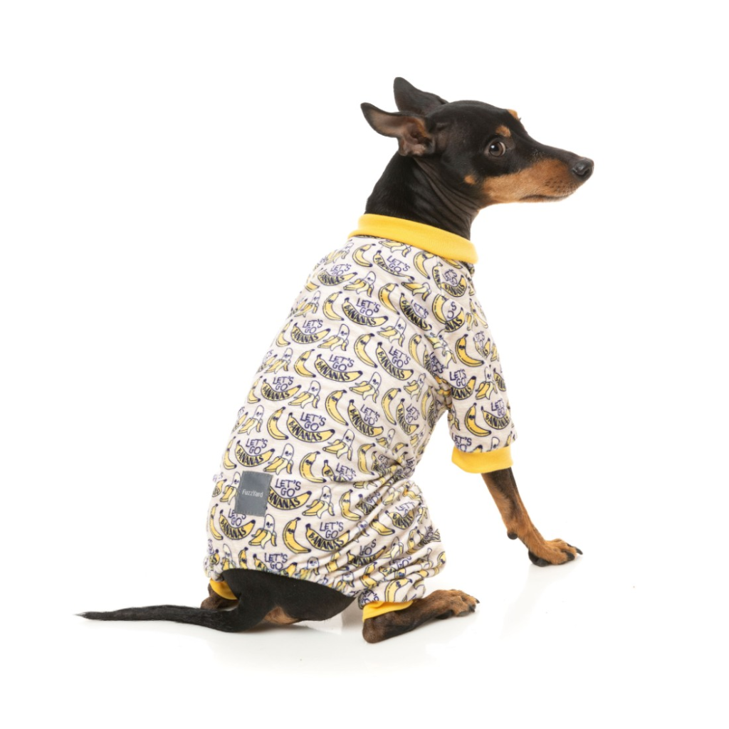 FUZZYARD Pijama Go Bananas para perros