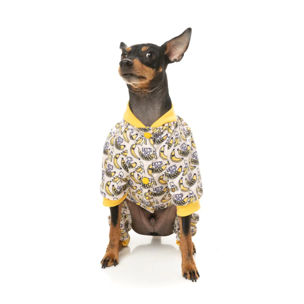 FUZZYARD Pijama Go Bananas para perros