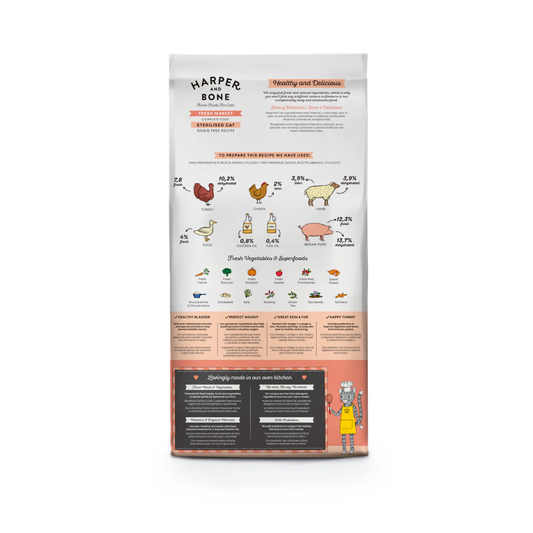 HARPER&BONE Fresh Market Sterilised Cat 2 Kg para gatos