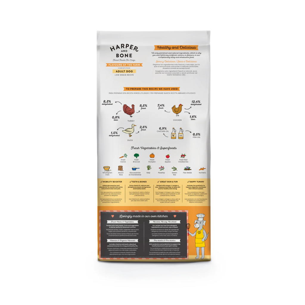 HARPER&BONE Flavours of the farm Adult Dog para perros