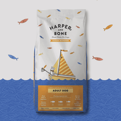 HARPER&BONE Ocean Wonders Adult Dog para perros