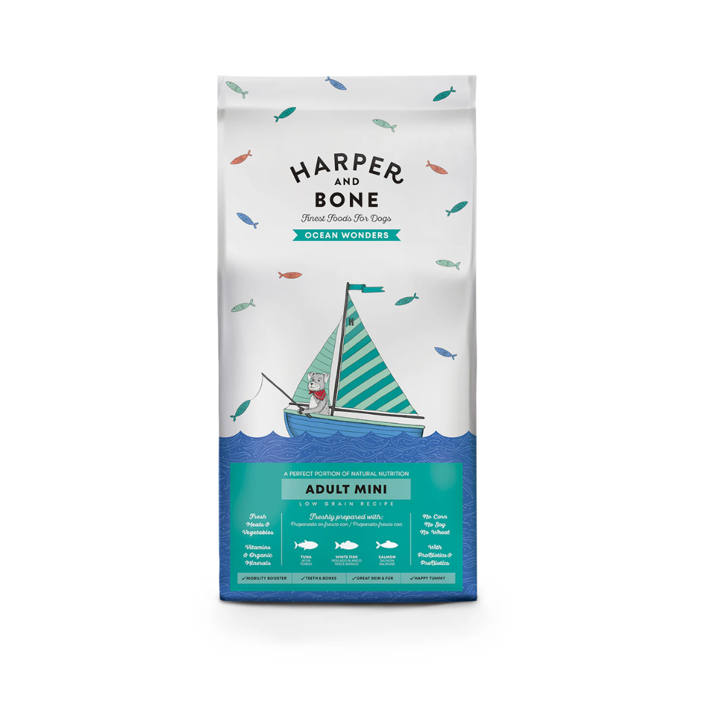 HARPER&BONE Ocean Wonders Adult Mini para perros
