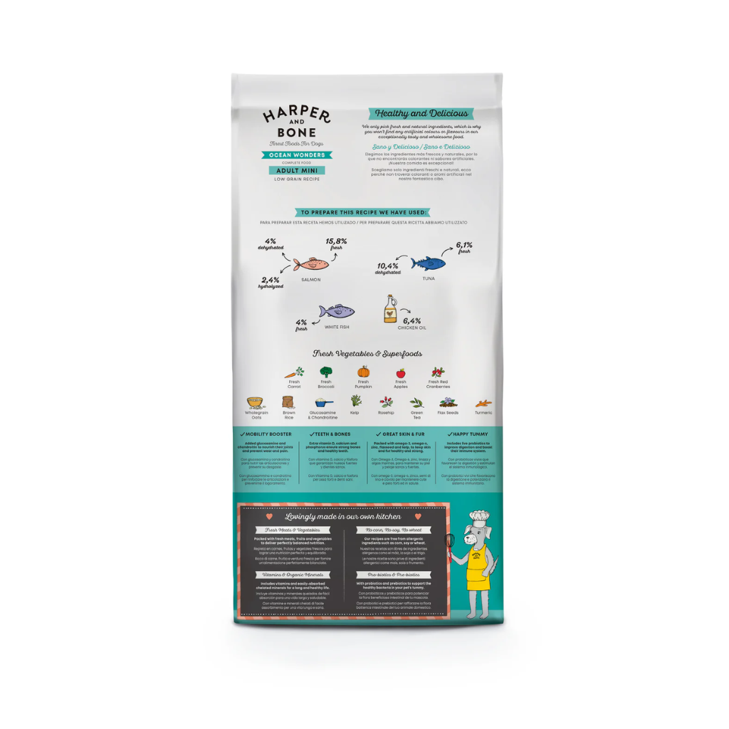 HARPER&BONE Ocean Wonders Adult Mini para perros