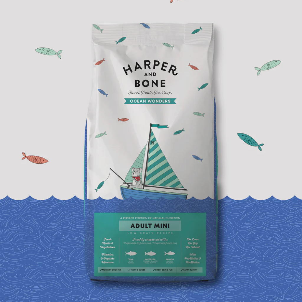 HARPER&BONE Ocean Wonders Adult Mini para perros