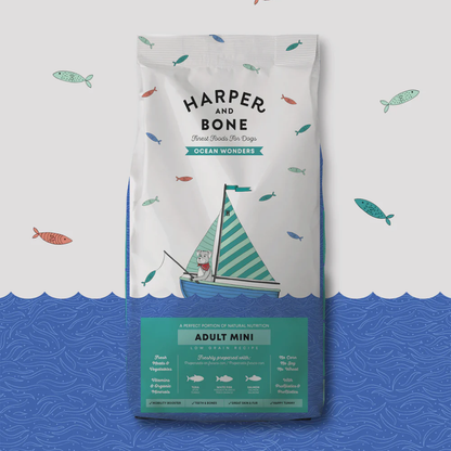 HARPER&BONE Ocean Wonders Adult Mini para perros