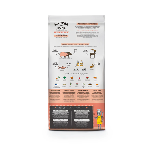 HARPER&BONE Wild Mountain Sterilised Cat 2 Kg para gatos