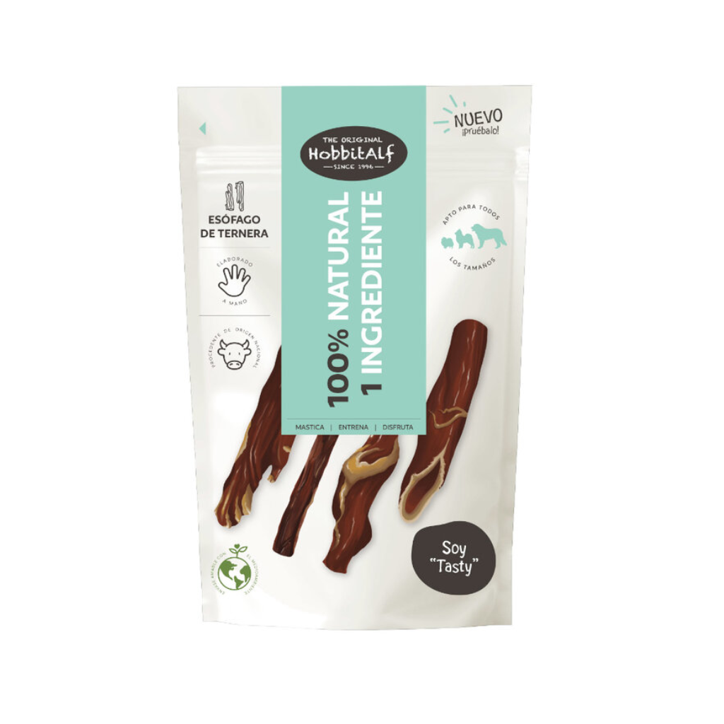 HOBBITALF Esófago de Ternera 100 g para perros