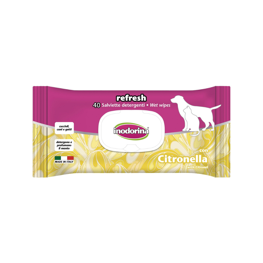 INODORINA Toallitas Refresh Citronela 40 uds