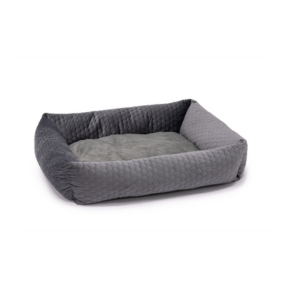 KARLIE Cama Velvet Gris Oscuro