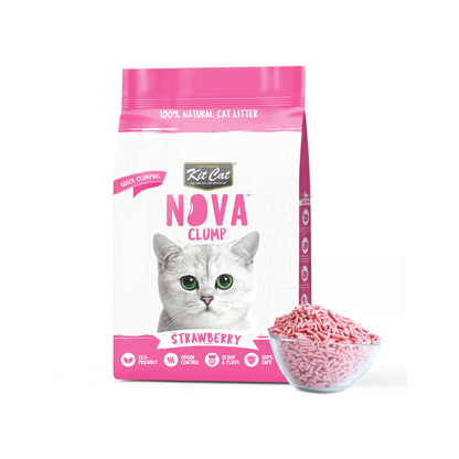 KIT CAT Arena Eco NovaClump Fresa 7 L - 2,5 Kg para gatos