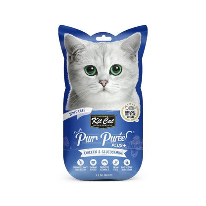 KIT CAT PurrPuree PLUS Cuidado Articular 60 g (4x15 g) para gatos