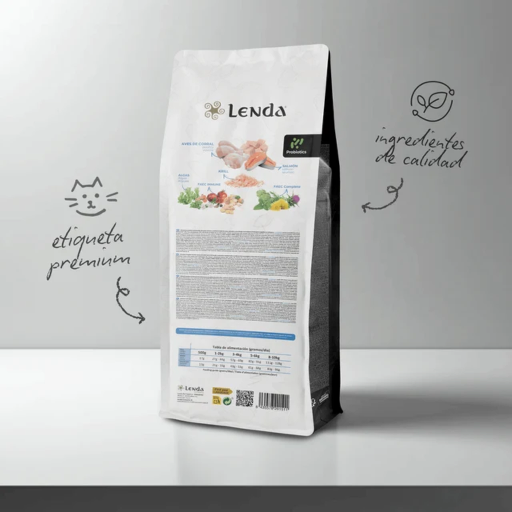 LENDA Light&Sterilized Sin Cereales para gatos