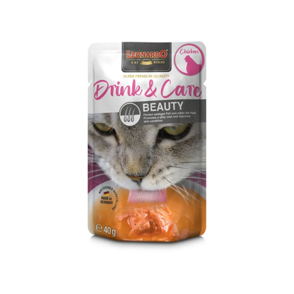 LEONARDO Drink&Care Beauty 40 g para gatos