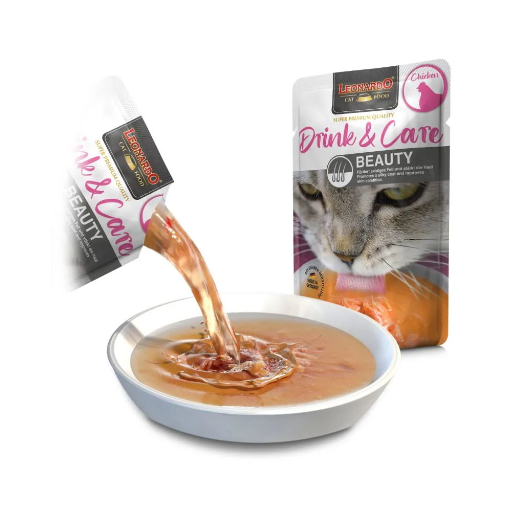 LEONARDO Drink&Care Beauty 40 g para gatos