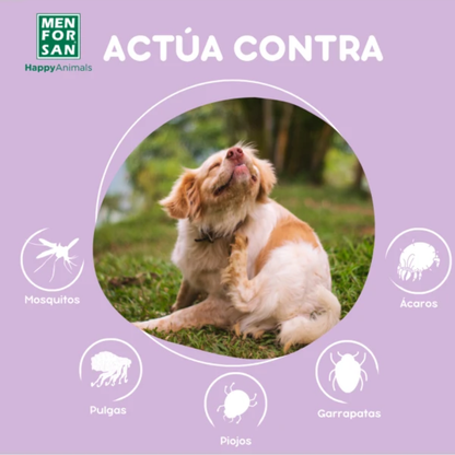 MENFORSAN Pipeta con margosa, geraniol y lavandino para perros