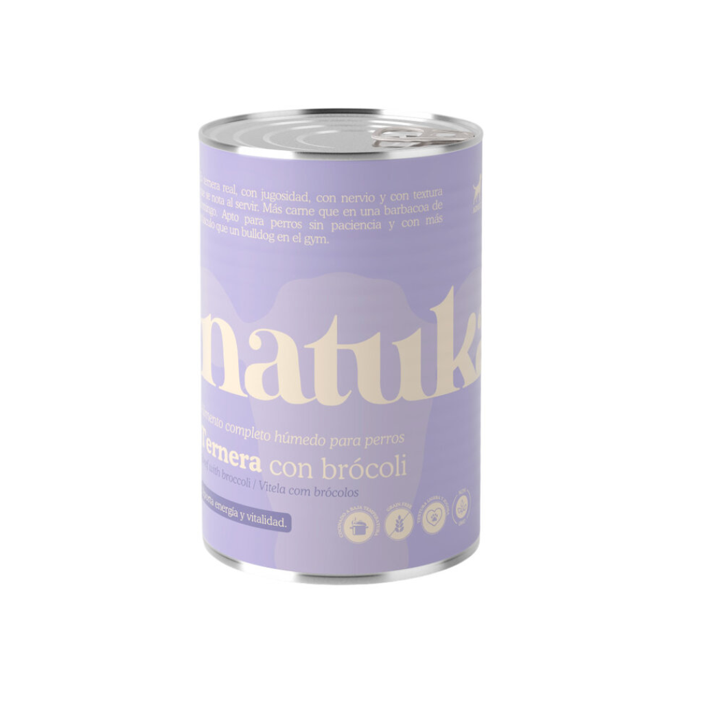 NATUKA Ternera con Brocoli 400 g para perros