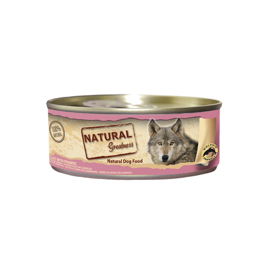 NATURAL GREATNESS Filete de Atún con Gambas 156 g para perros