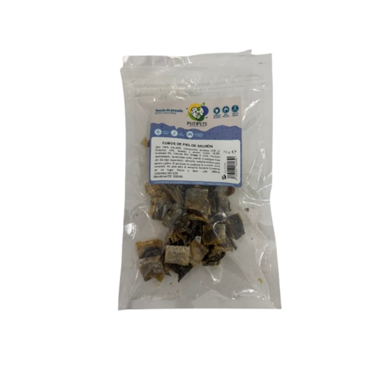 PEITIPETS Cubos Piel de Salmón 70 g para perros y gatos