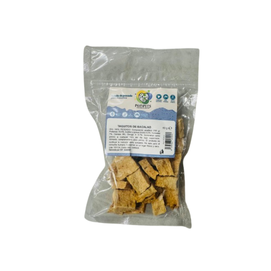 PEITIPETS Taquitos de Bacalao 60 g para perros