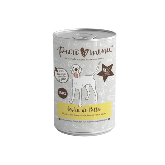 PUROMENU Menú Festín de Pollo BIO 400 g
