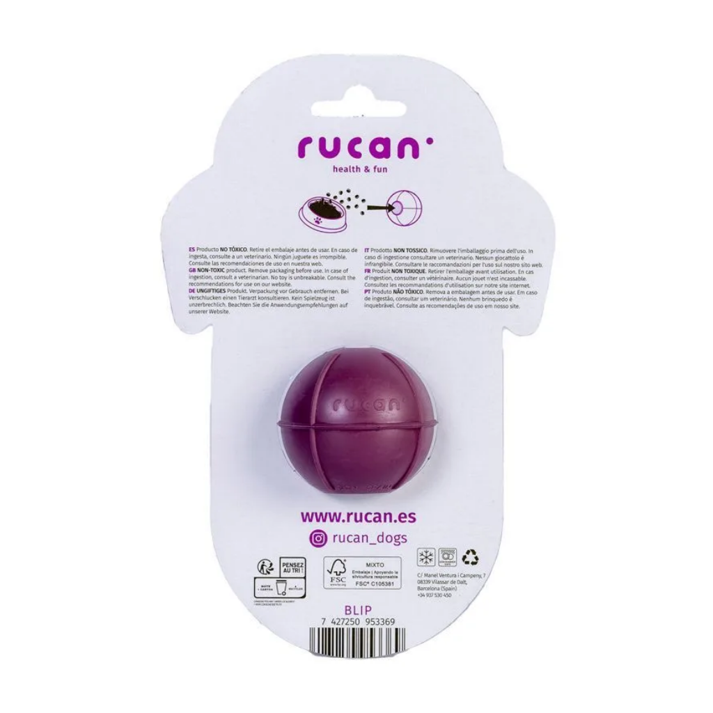 RUCAN DogBall Dureza Alta Caucho 100% Natural para perros
