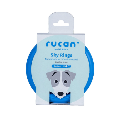 RUCAN Sky Rings Caucho 100% Natural para perros