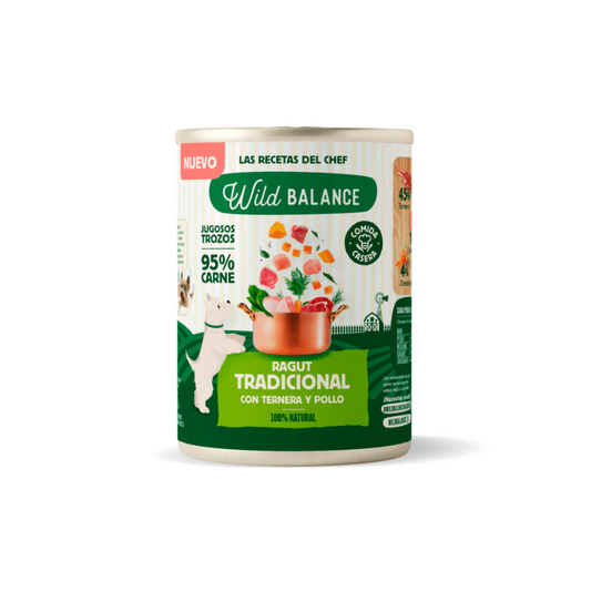 WILD BALANCE Ragut Tradicional de Ternera y Pollo 400 g