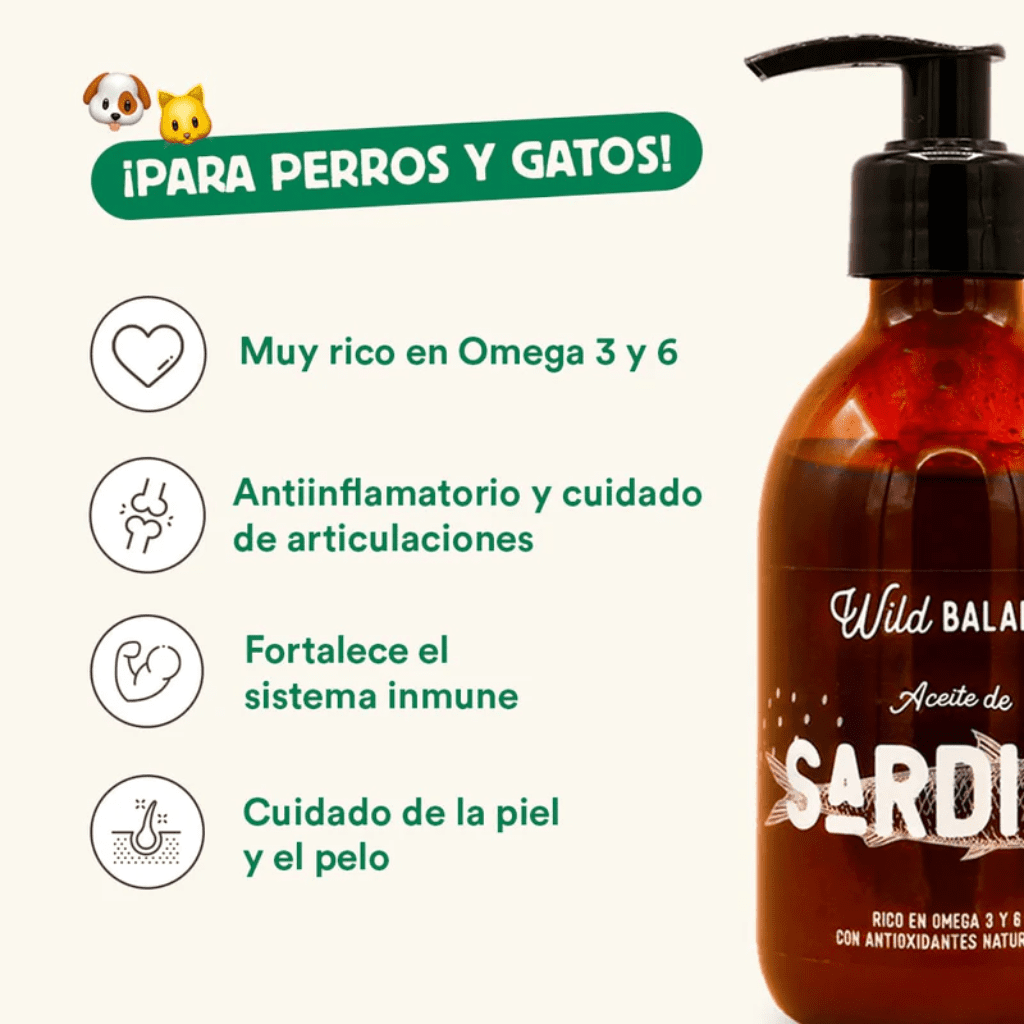 WILD BALANCE Aceite natural de Sardina 250 ml