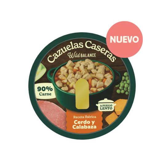 WILD BALANCE Cazuela Casera de Cerdo y Calabaza 280 g para perros