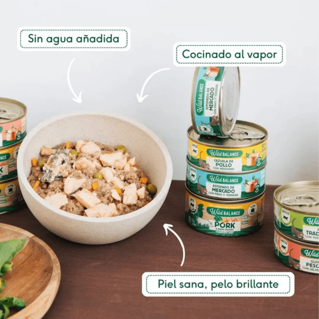 WILD BALANCE Cazuela de Pollo con verduras 80 g para gatos