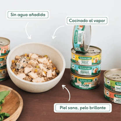 WILD BALANCE Cazuela de Pollo con verduras 80 g para gatos