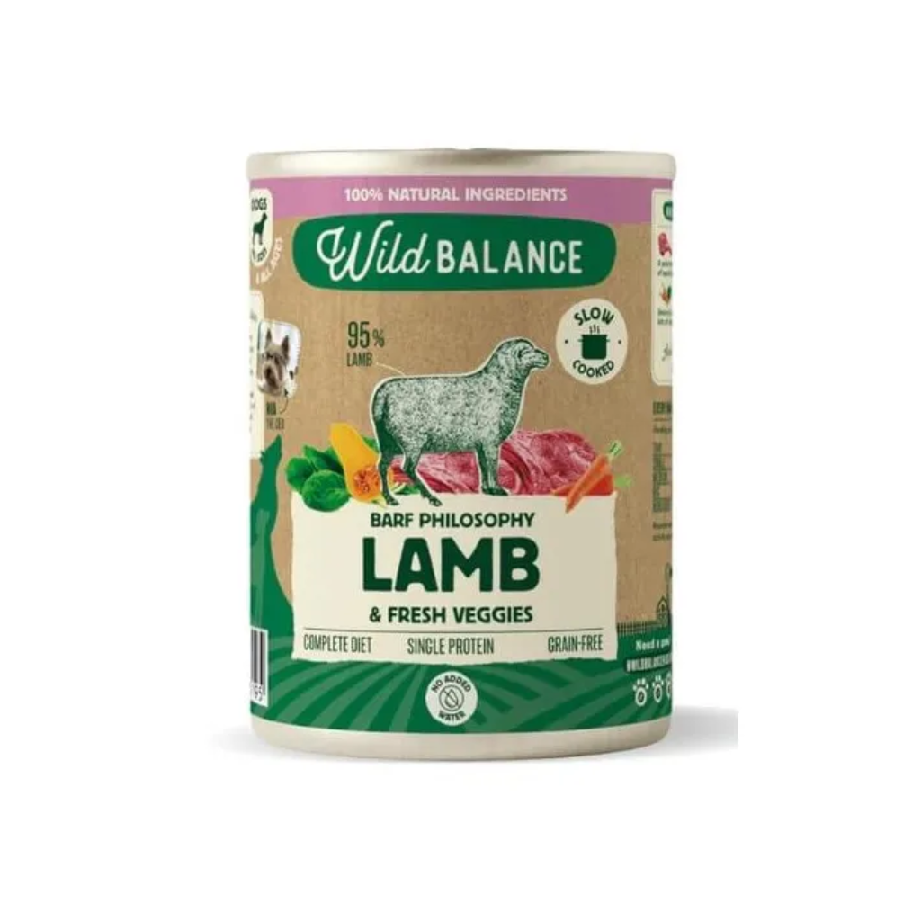WILD BALANCE Lata de Cordero 400 g para perros
